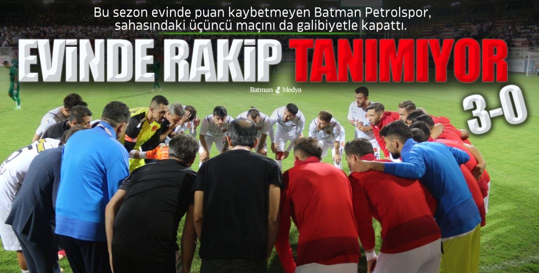 EVİNDE RAKİP TANIMIYOR 3-0
