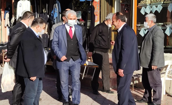 Polat, Kozluk’ta esnaflarla buluştu