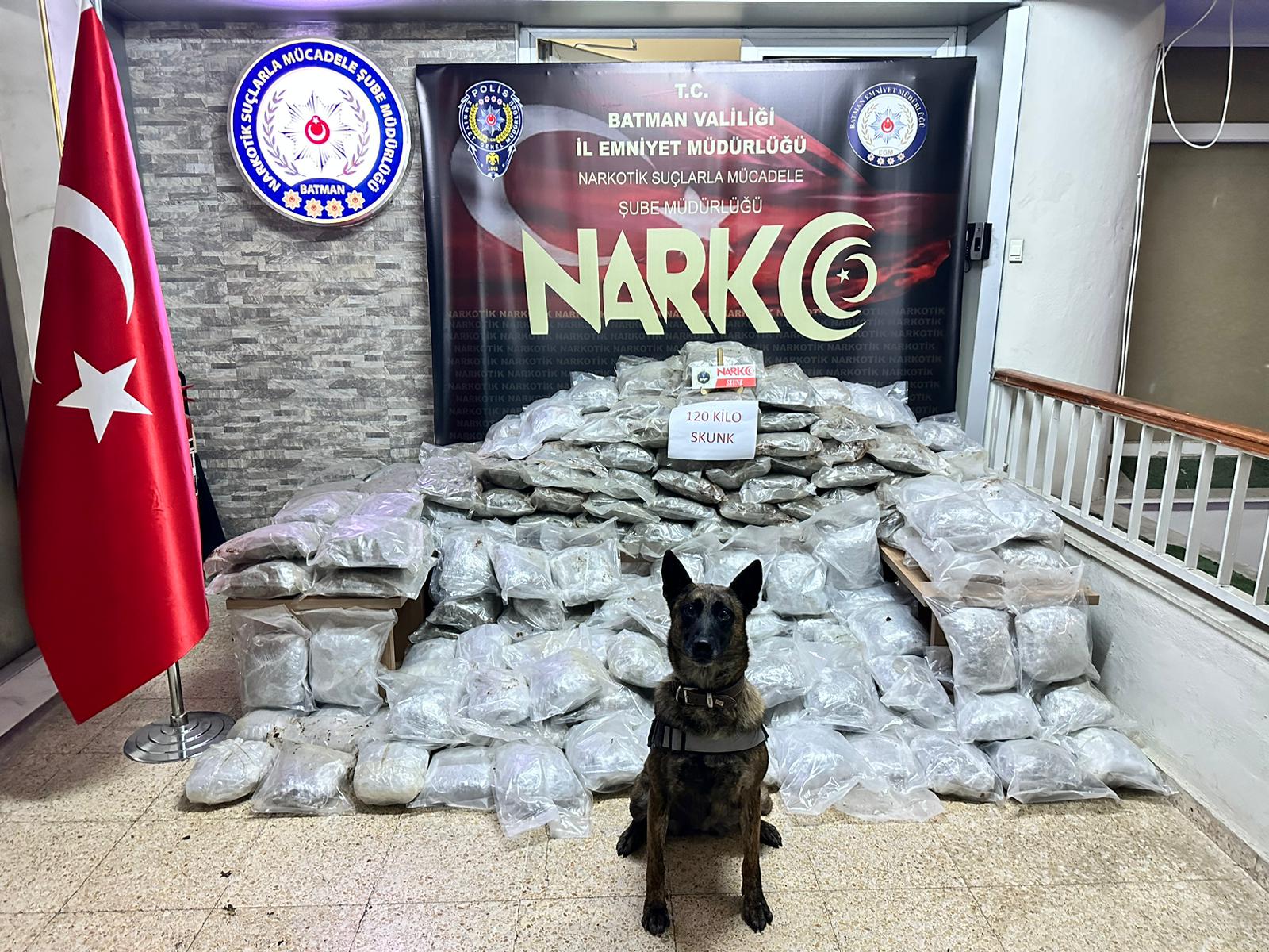 Ev eşyaları içinde ‘skunk’ ele geçirildi