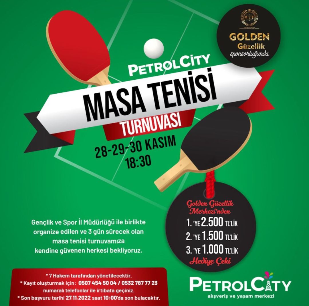 Petrol City’de ödüllü tenis şöleni
