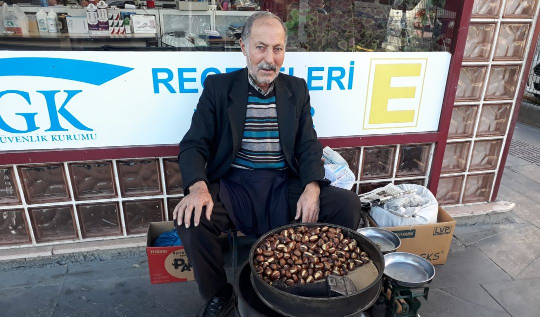 40 Yıllık emektar kestaneci