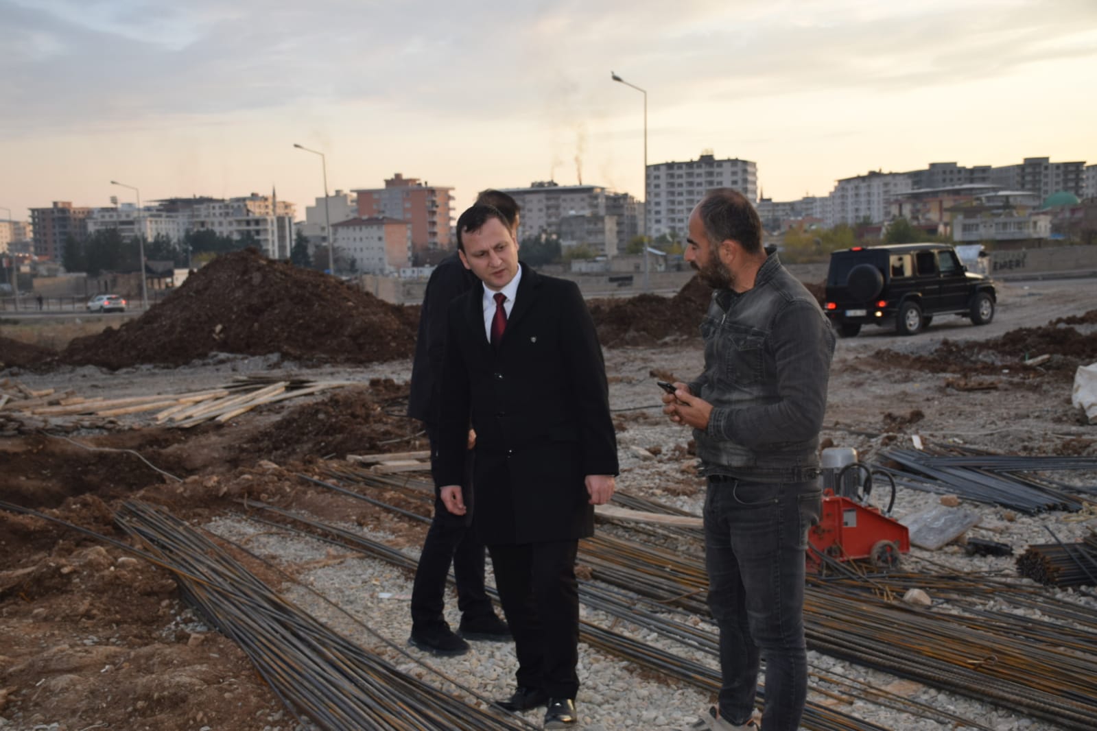 Emniyet Müdürlüğü hizmet bina inşaatını inceledi