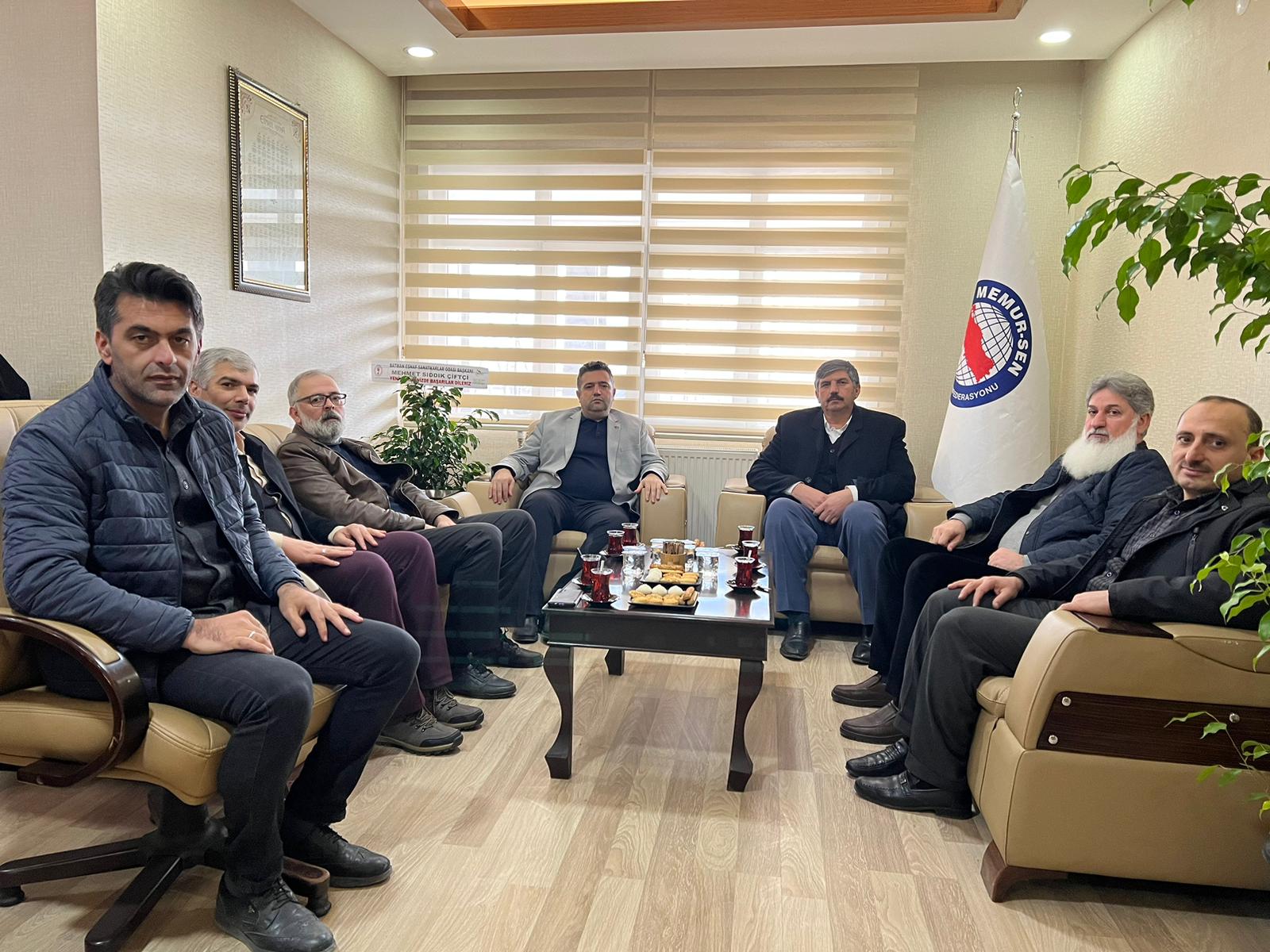 Başkan Çiftçi’den, Memur-Sen’e ziyaret