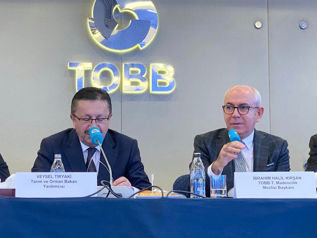 KIRŞAN, TOBB MADENCİLİK MECLİSİ TOPLANTISINA BAŞKANLIK ETTİ