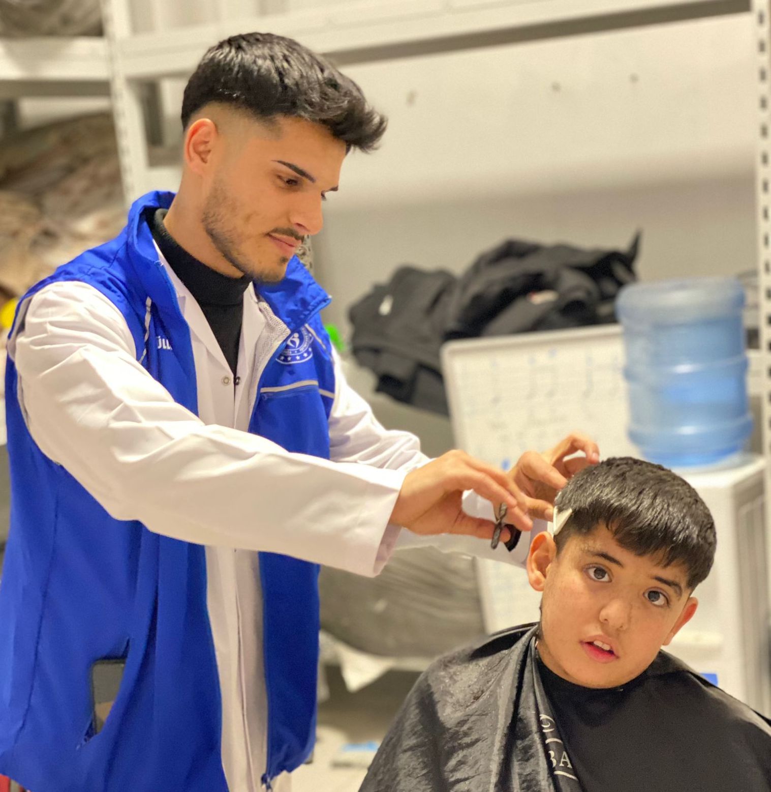 Kuaförlük hizmetiyle moral buldular