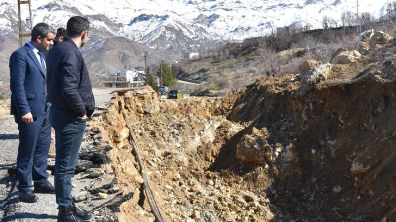 Sason yolu onarıldı