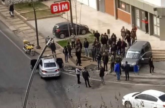 Kaza anı kameraya yansıdı