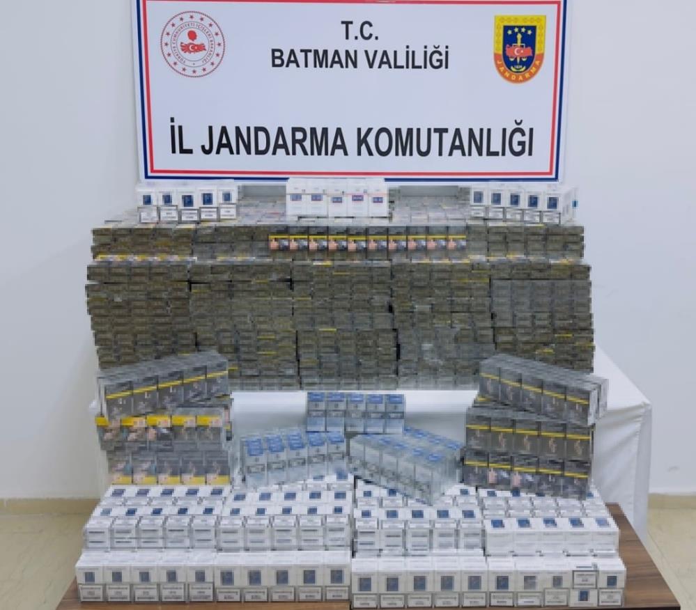 12 bin paket kaçak sigara ele geçirildi