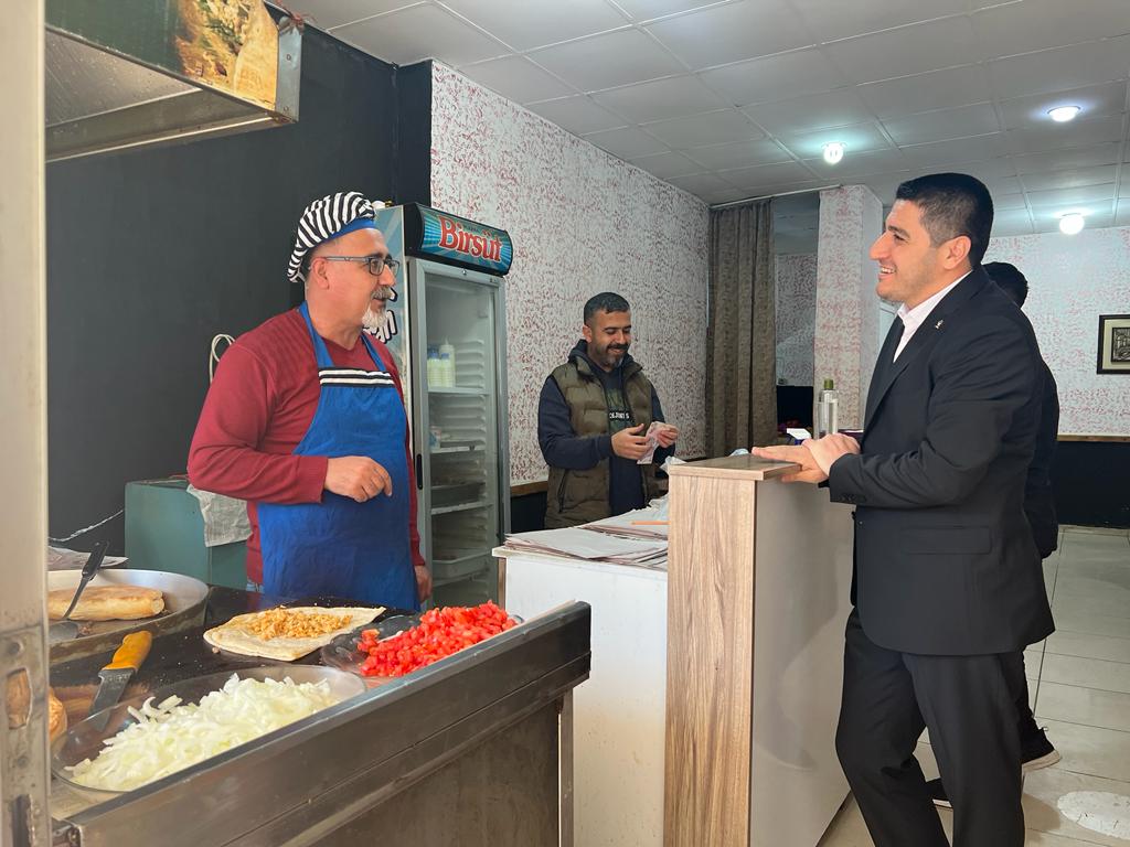 Ak Partili Tunç esnaf ziyaretinde