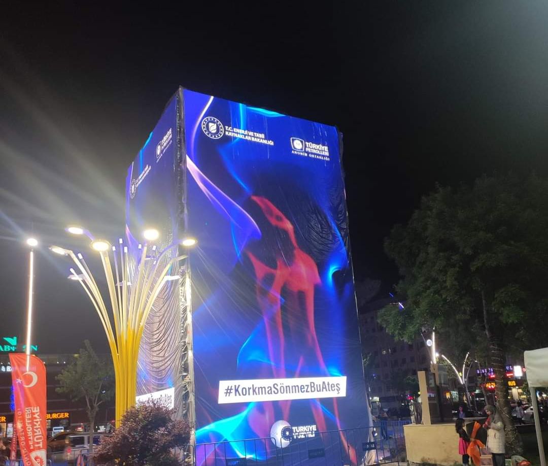 Doğalgaz rezervi dev ekranda izlendi
