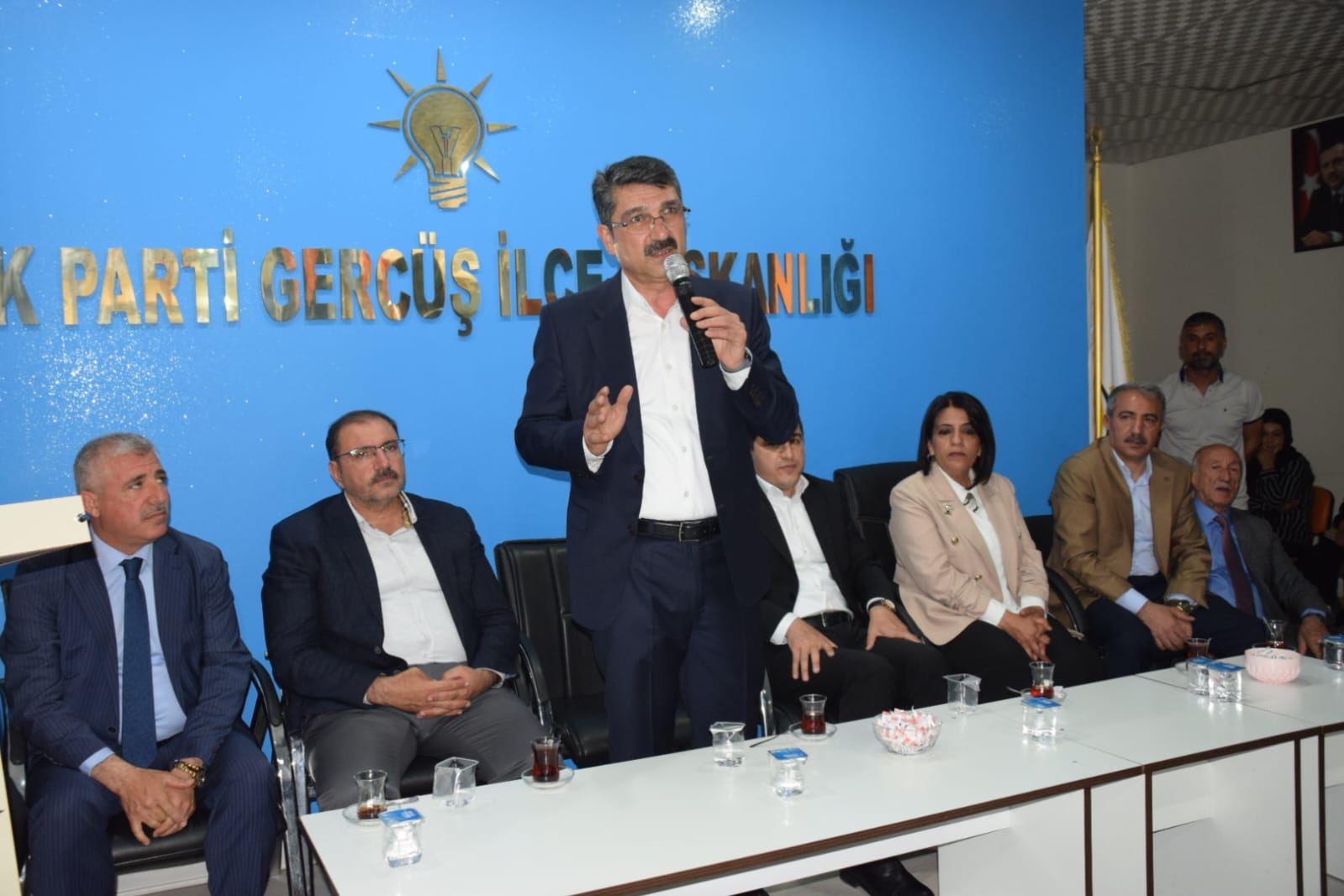 Gercüş’te Erdoğan için destek istediler