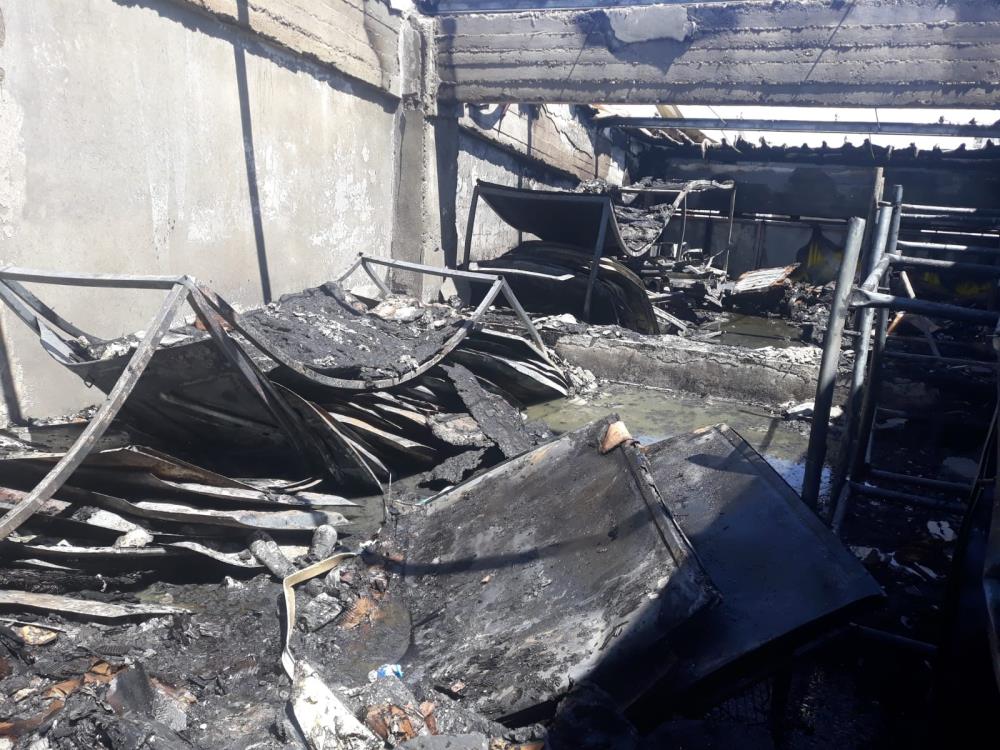 Sanayi sitesinde yangın