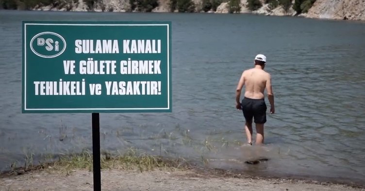  “Sulama kanallarına ve göletlere girmeyin”