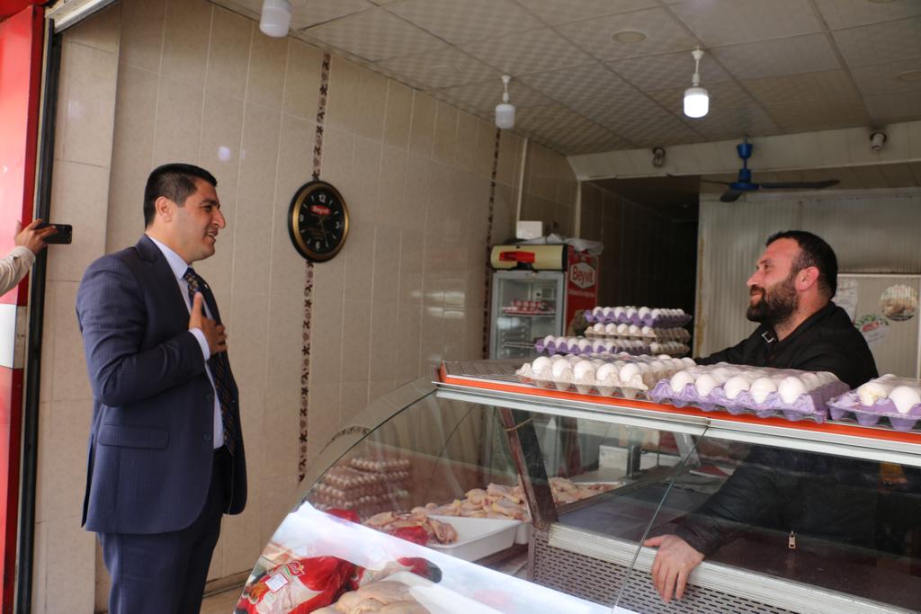 Tunç’tan esnaf ziyareti