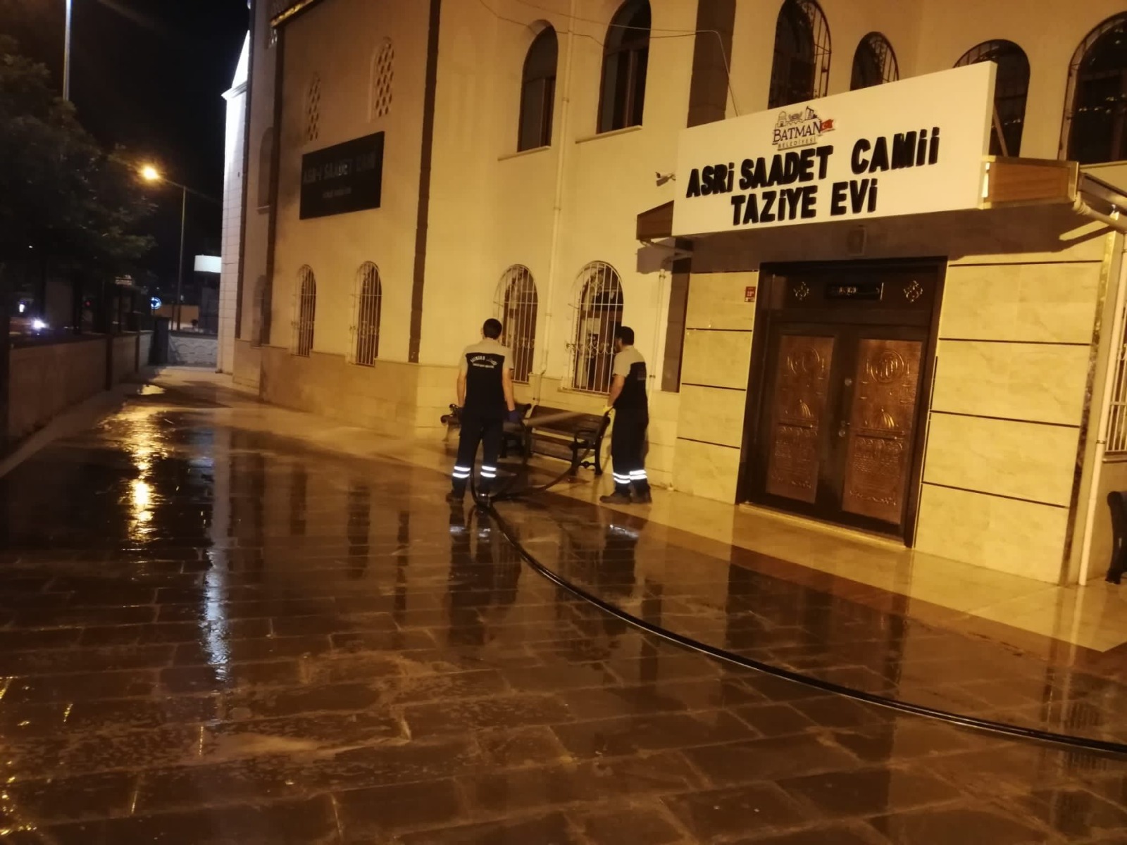 Taziye evlerinin dış alanları temizleniyor