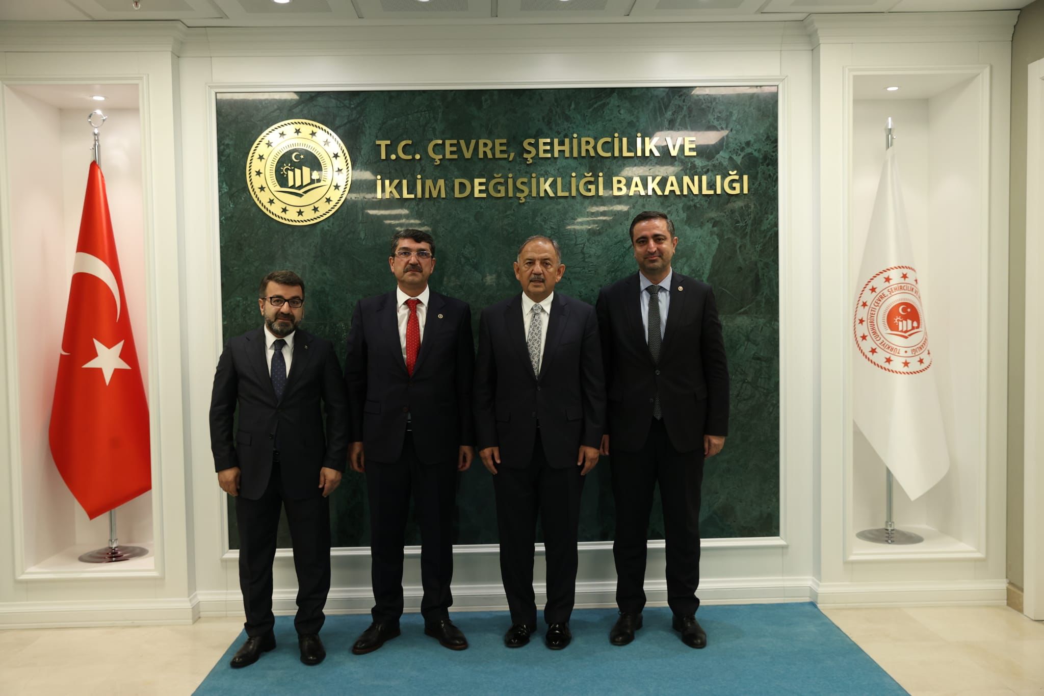 Bakan Özhaseki’yi ziyaret ettiler