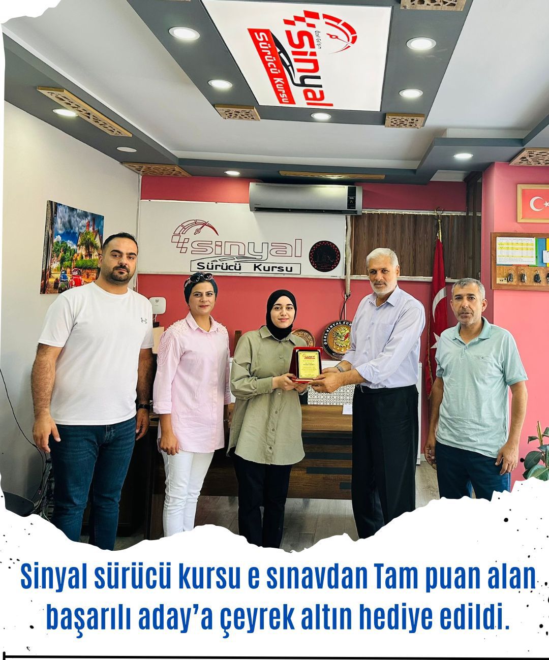 Başarılı öğrenciye çeyrek altın