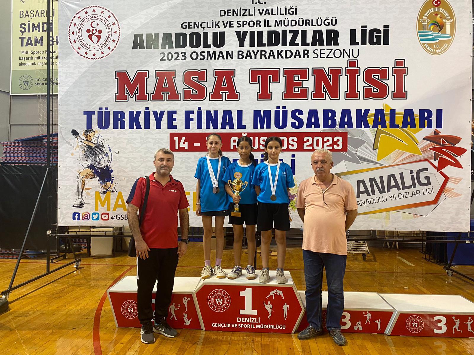 Masa tesisinde üçüncü oldular