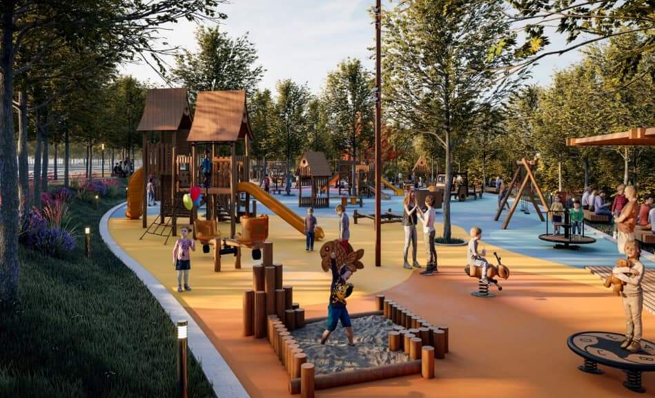 146 Dönümlük park için start verildi