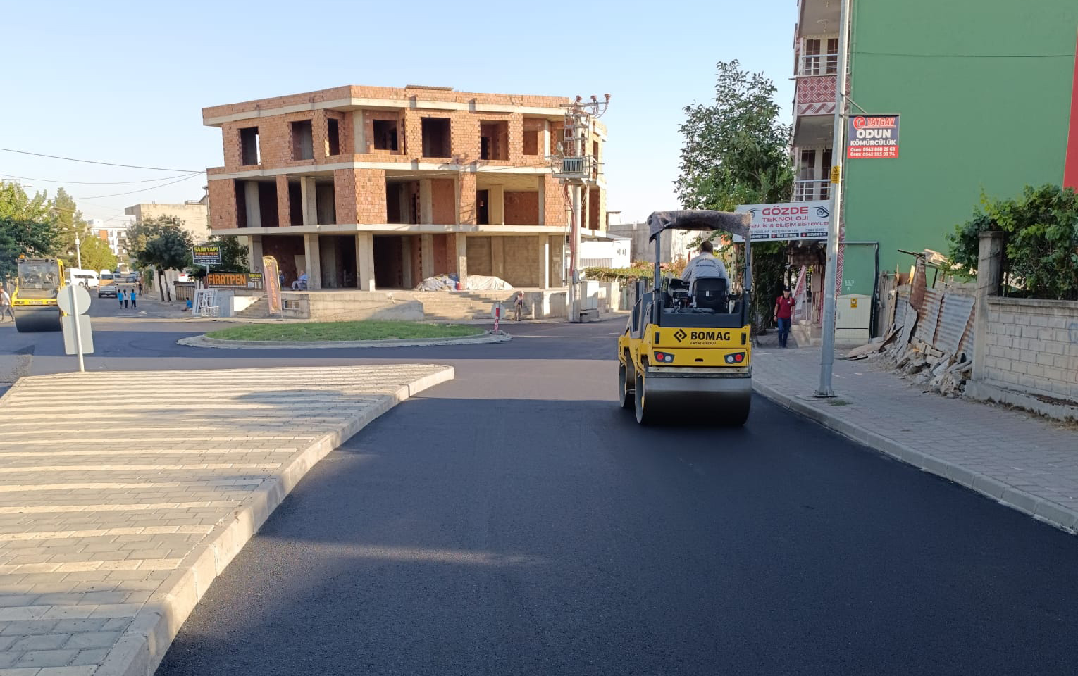 Cizre bulvarı asfaltlanıyor