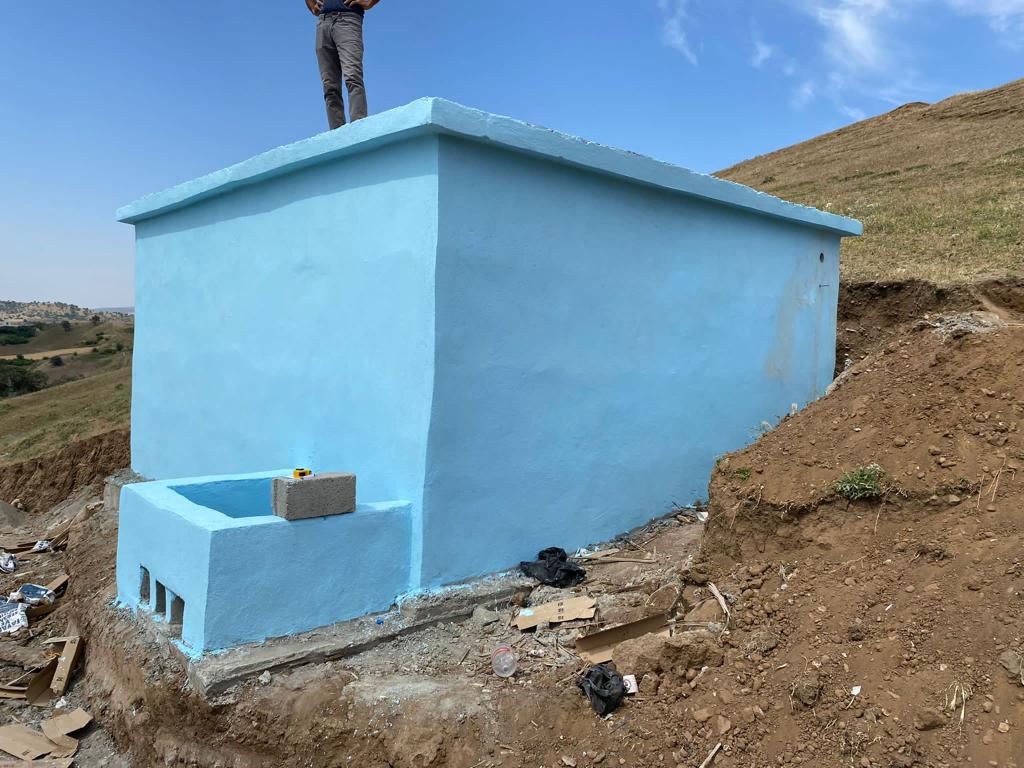 Su hattı ve su deposu tamamlandı