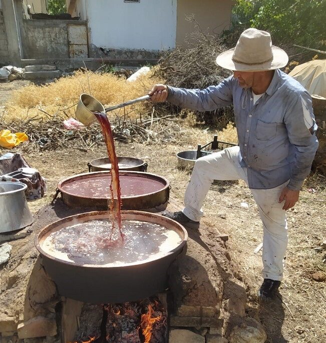 Üzüm pekmezi yapımına başlandı