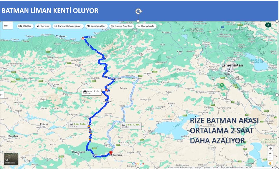 Batman’a liman kent projesi