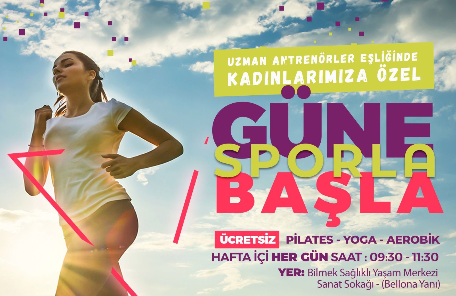 Belediyeden kadınlara spor etkinliği