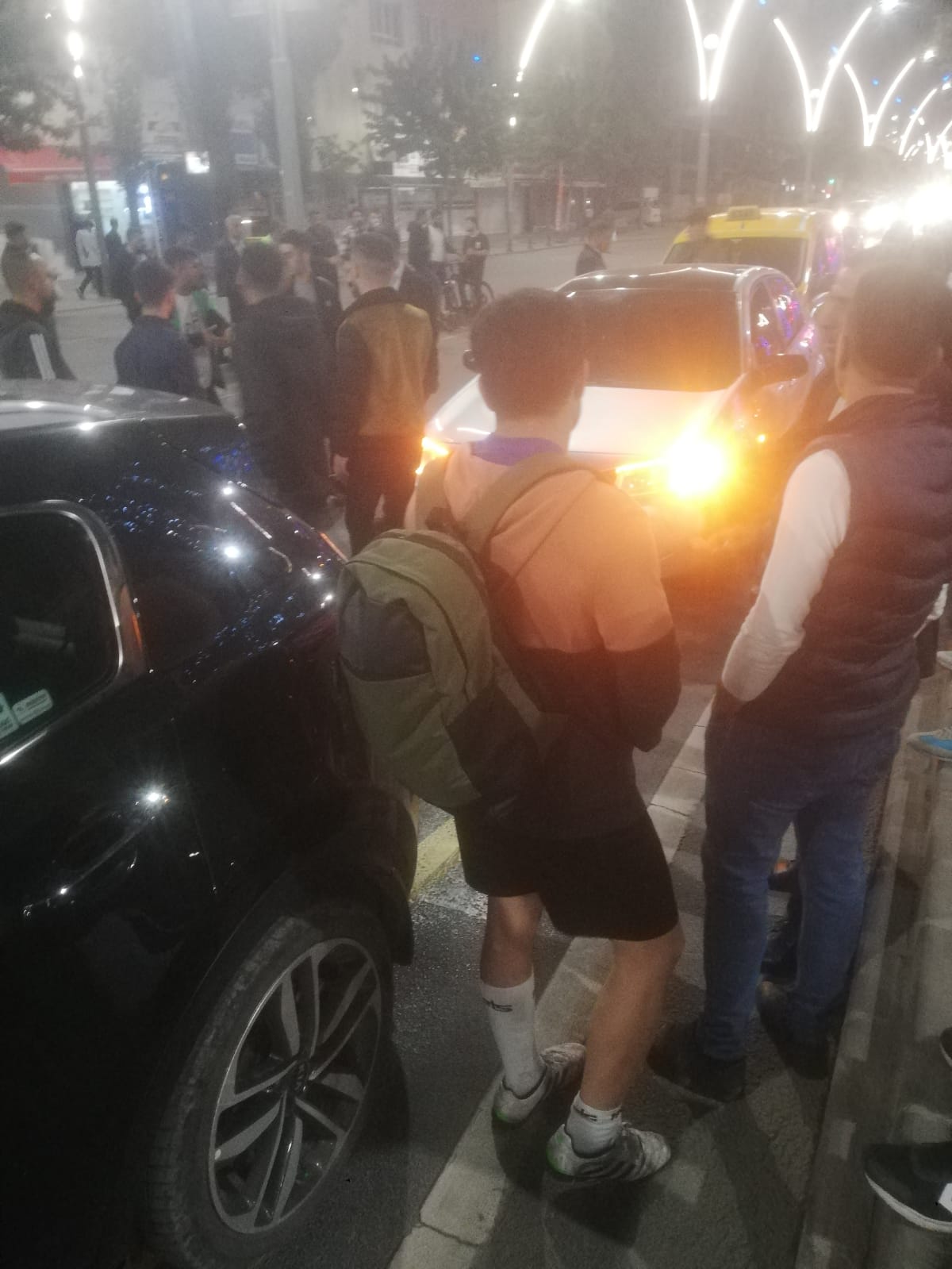 Yaya geçidinde zincirleme kaza