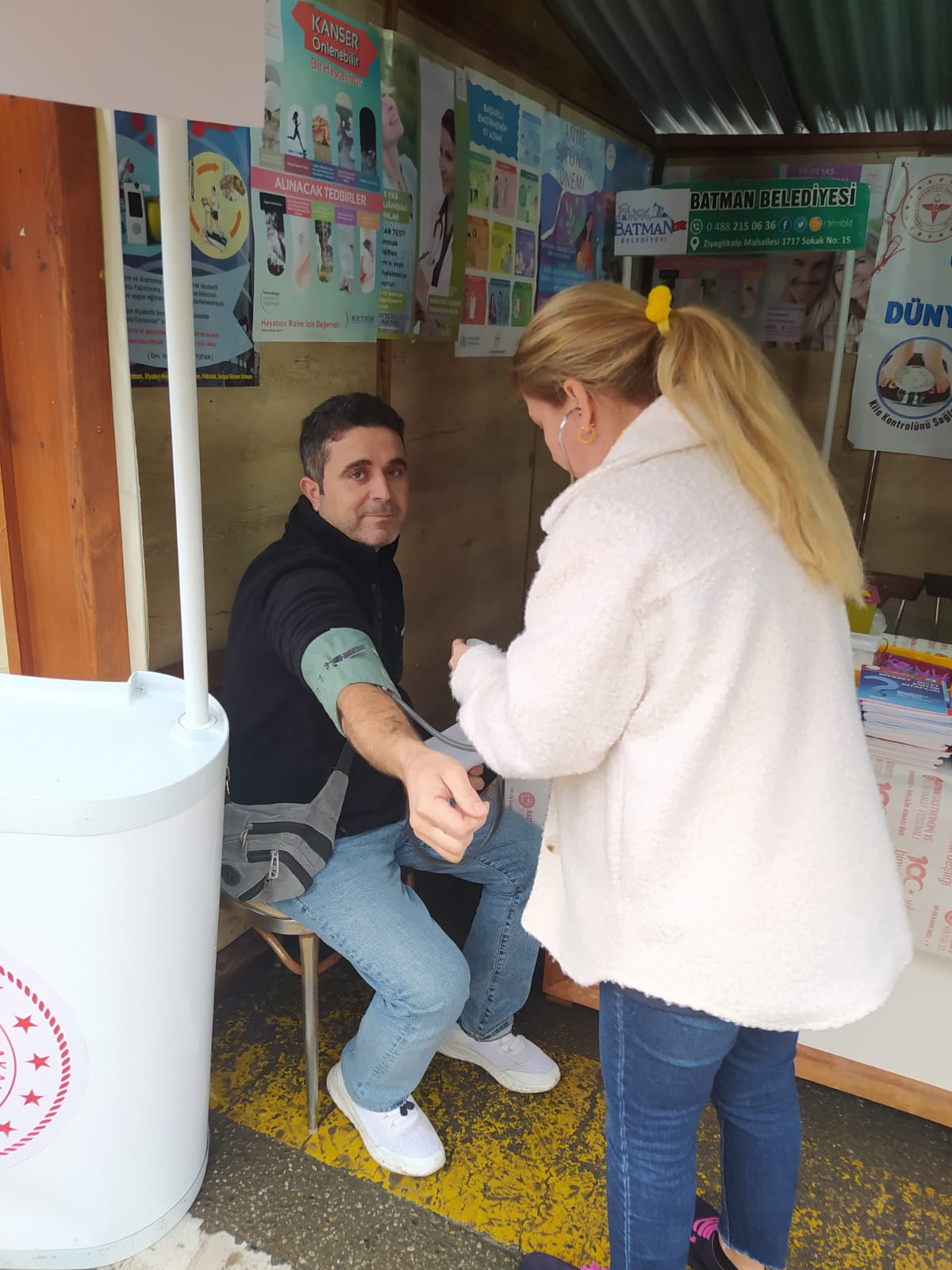 Festivalde vatandaşlara sağlık hizmeti