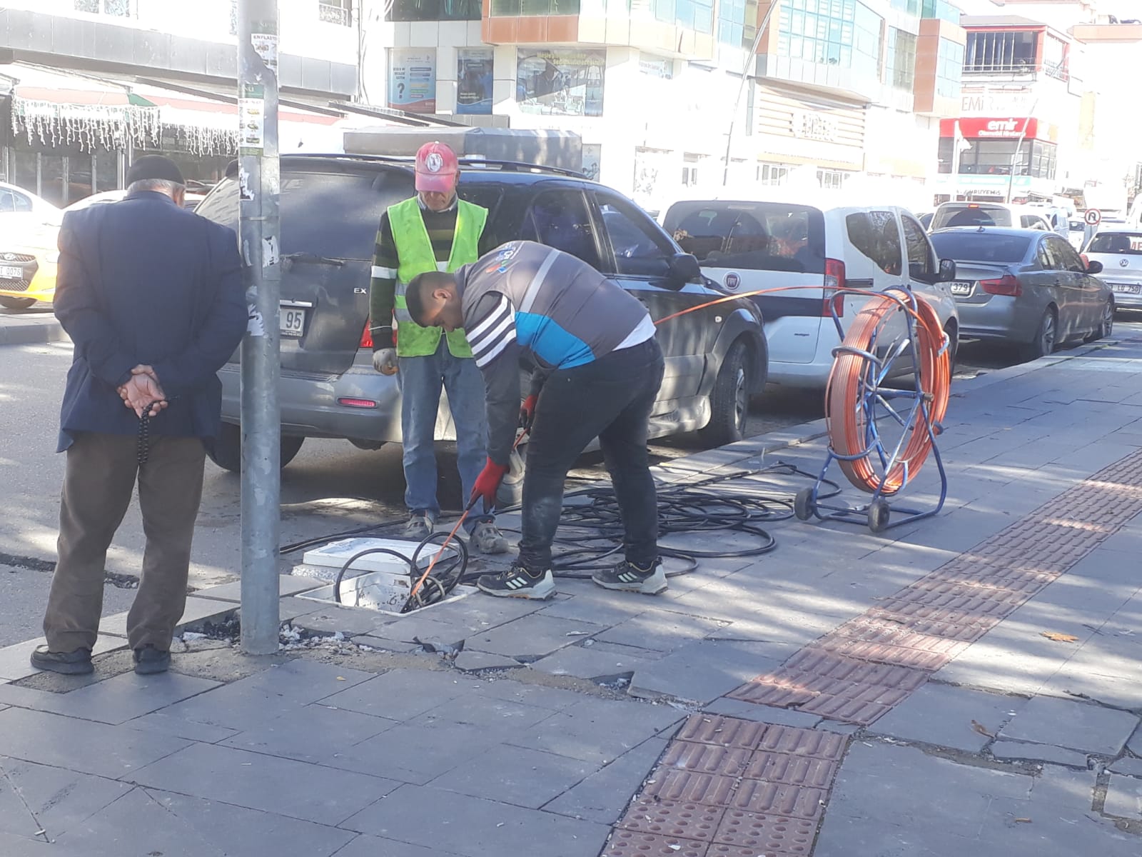 Belediyeden sinyalizasyon çalışması