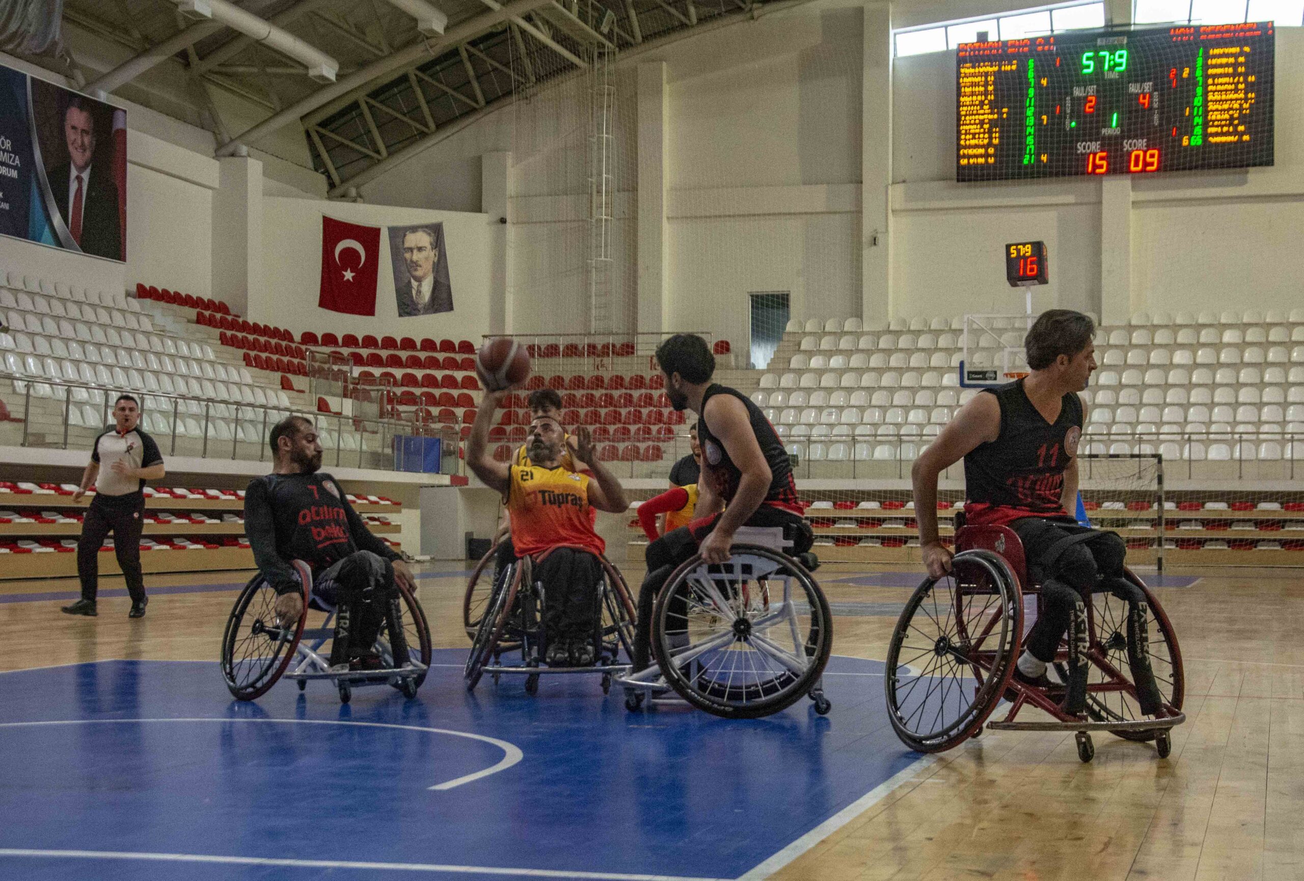 Engelli basketçiler durdurulamıyor