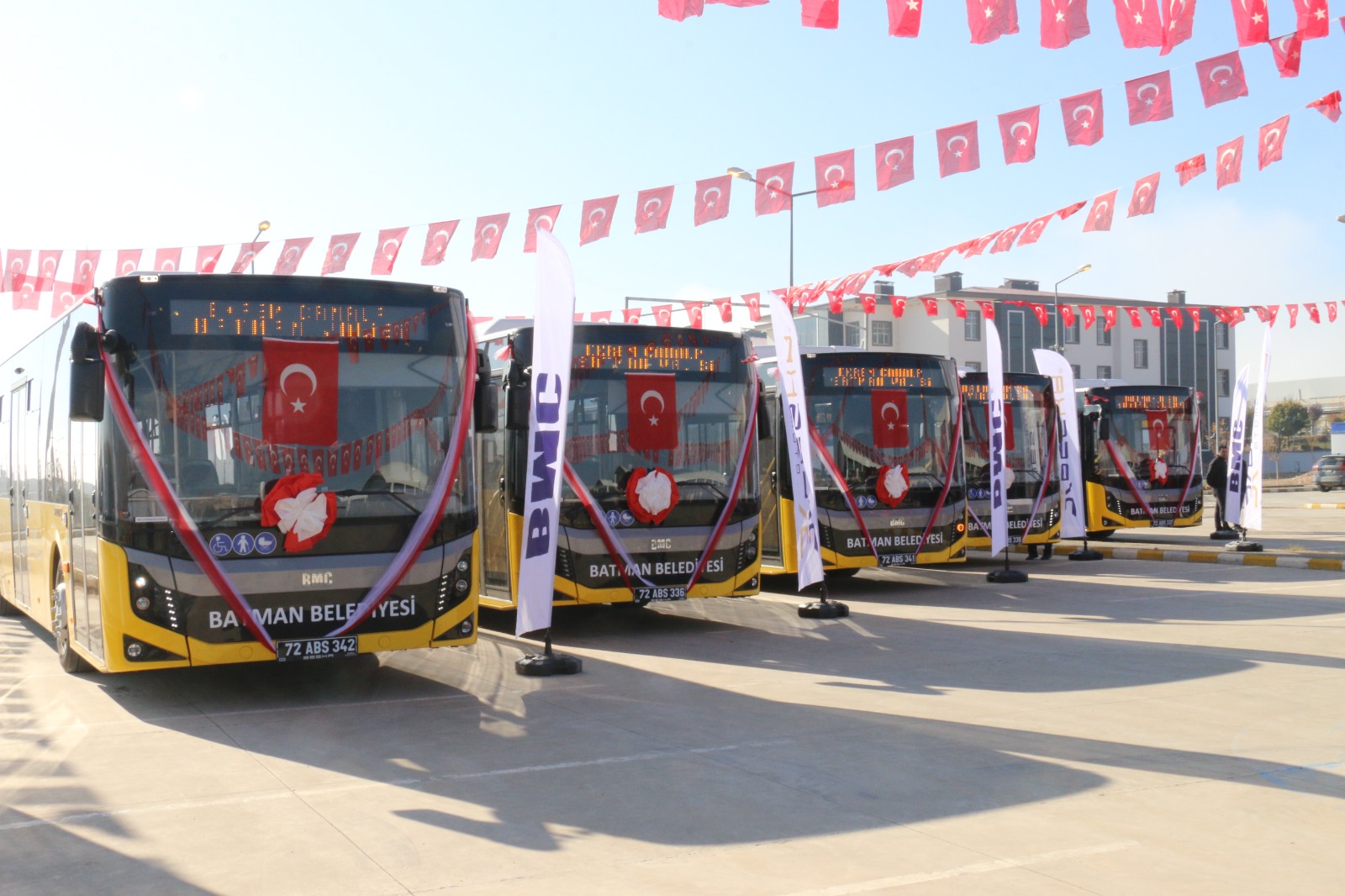 5 Yeni otobüs hizmette