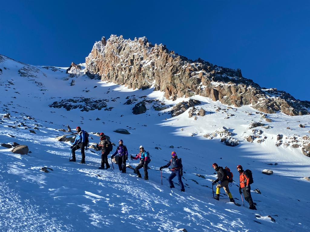 Hasan Dağına tırmandılar