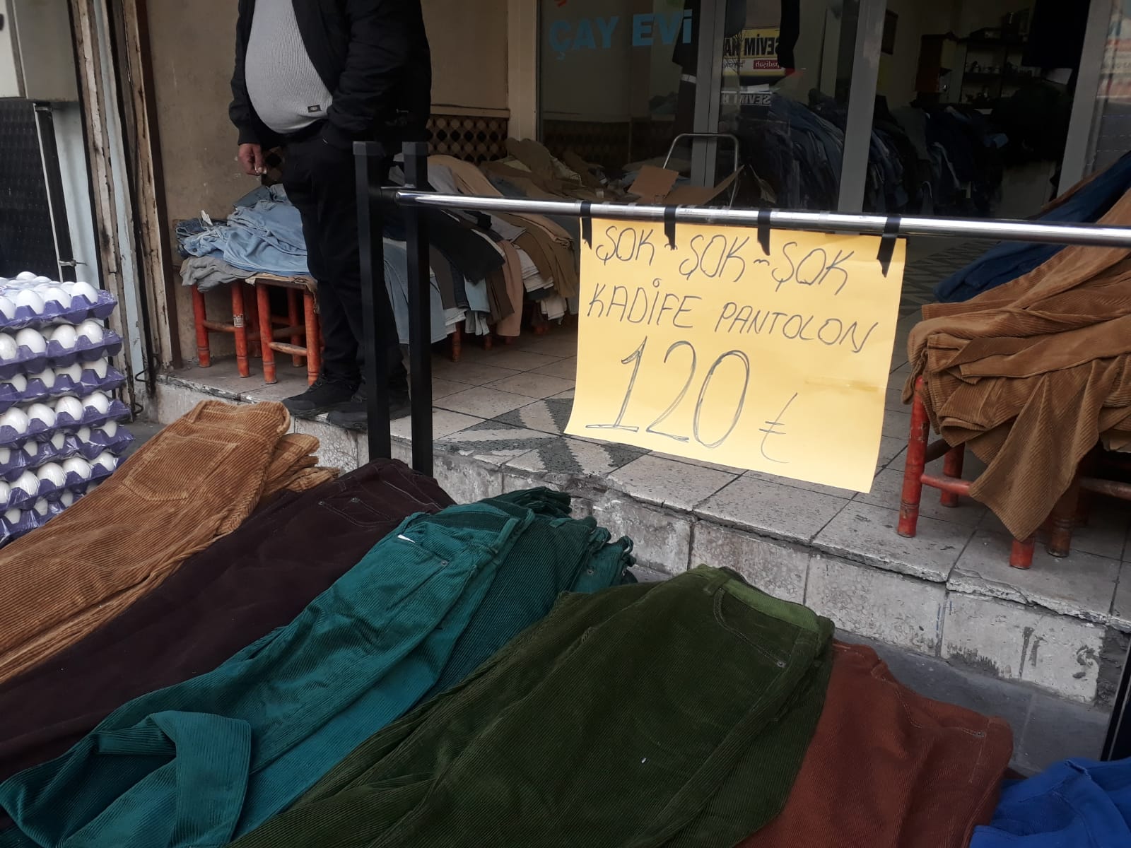 İhracat fazlası pantolonlar 120 lira