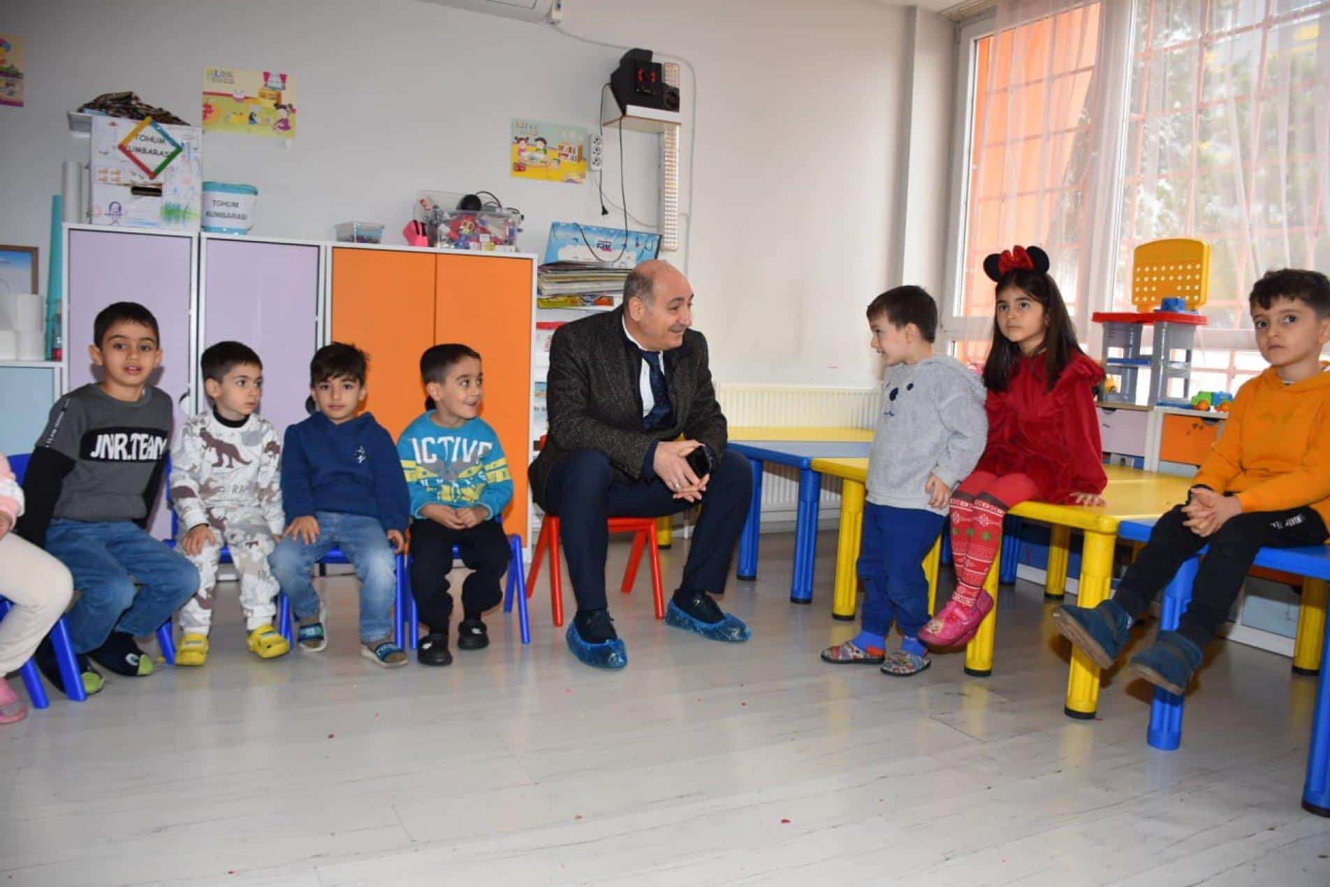 Müdür Kurtaran’dan anaokullara ziyaret