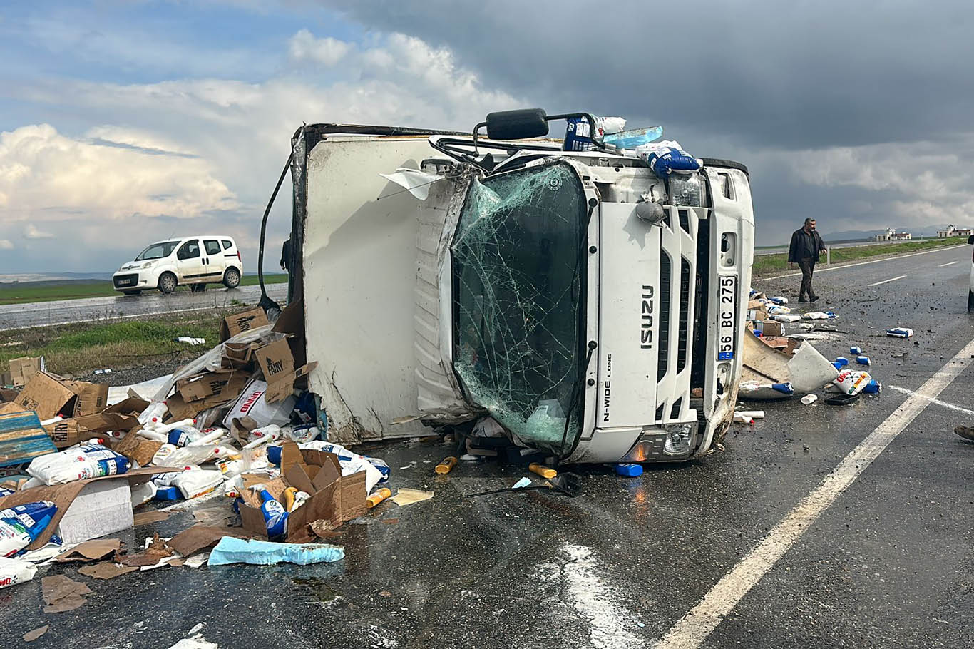 Beşiri yolunda kaza