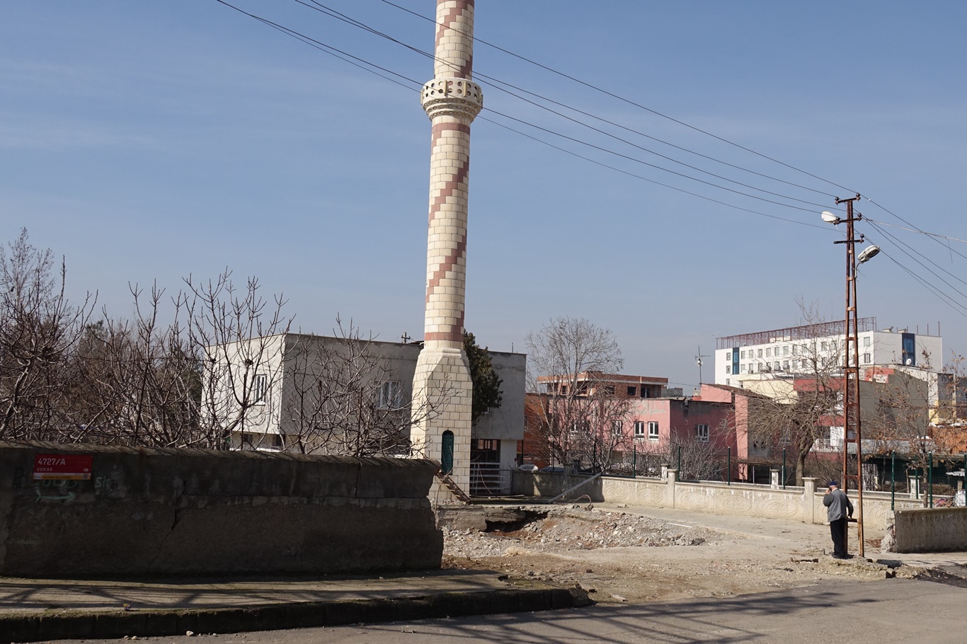 Yıkılan cami, inşa edilmeyi bekliyor