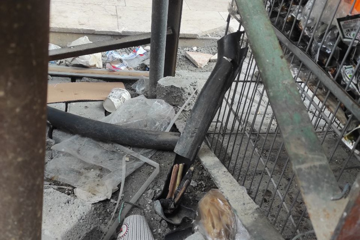 Yüksek gerilim kablosunu çaldılar