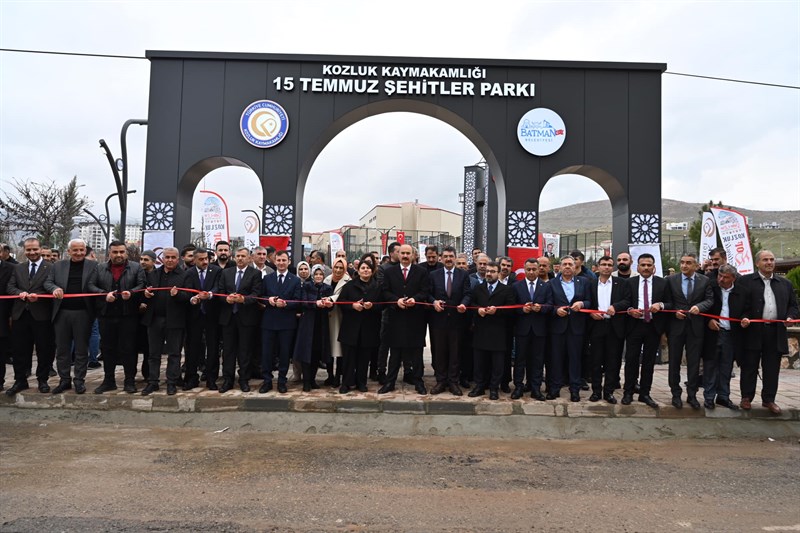 15 Temmuz Şehitler Parkı açıldı