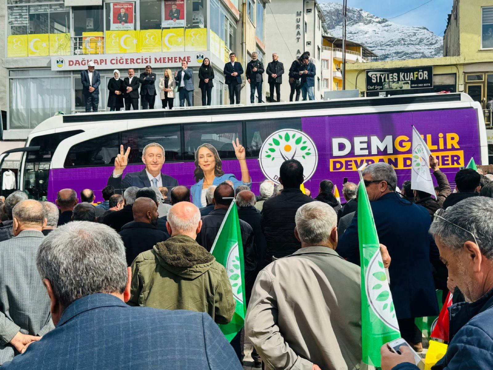 DEM’liler Sason’a çıkarma yaptılar