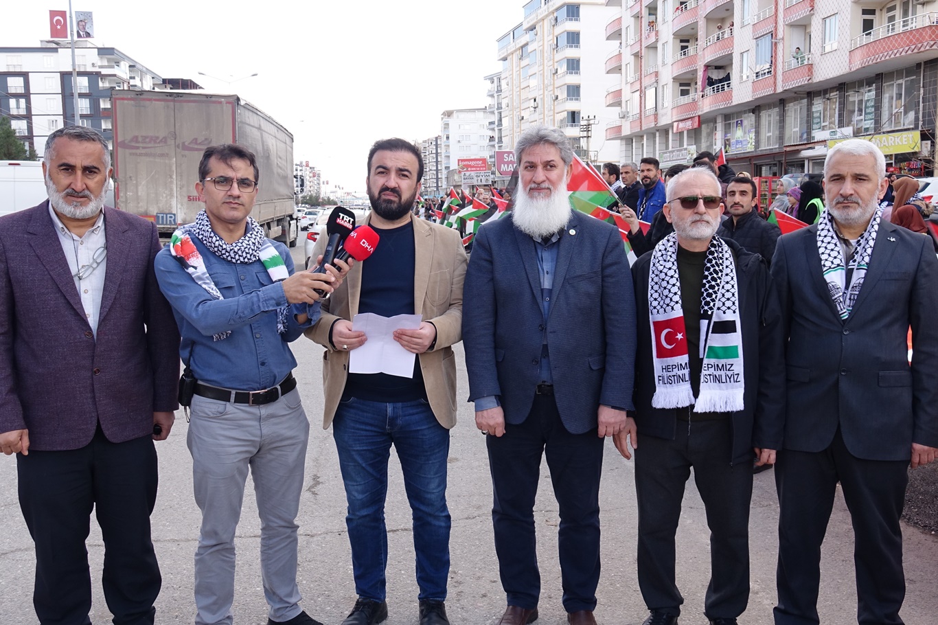 ‘Gazze için insan zinciri’ eylemi