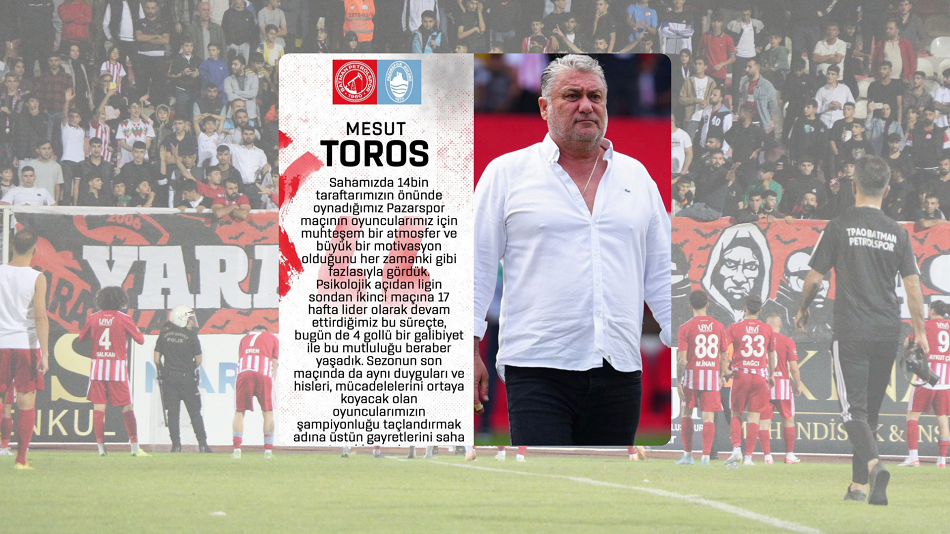 “Muhteşem bir atmosferdi”