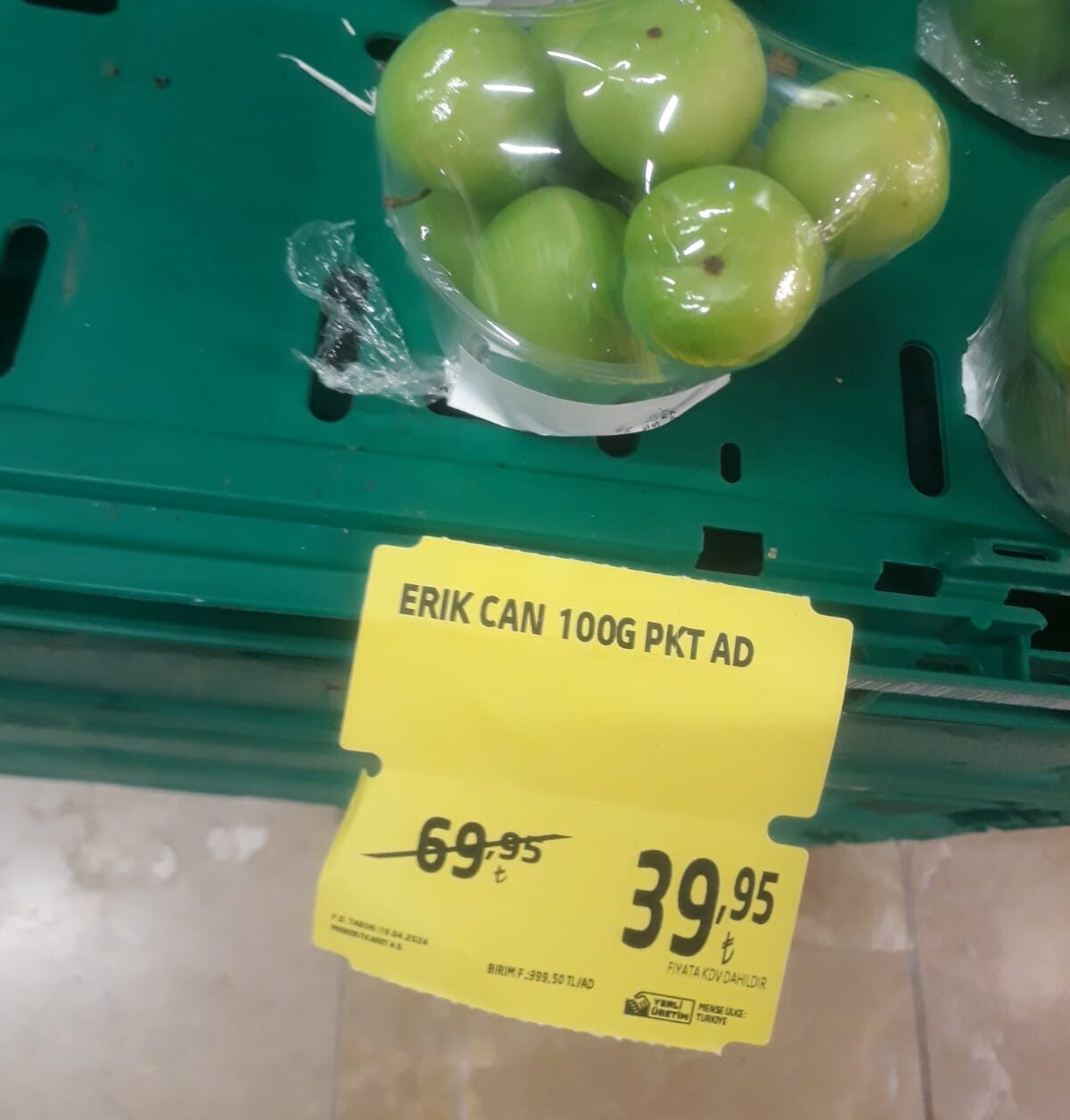 Erik fiyatı çok ekşi