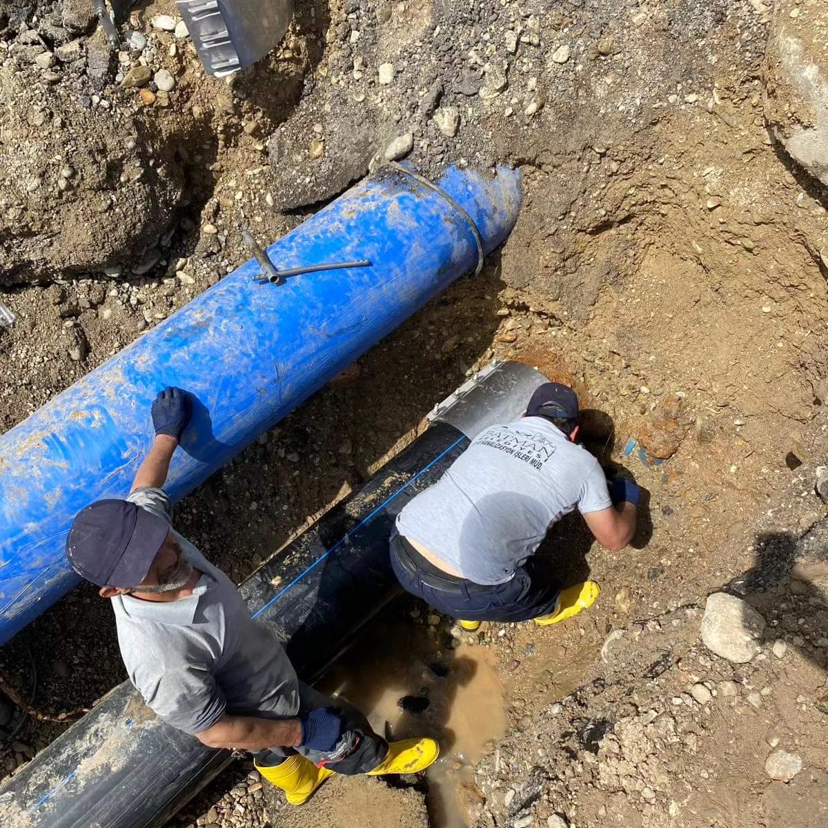 İçme suyu ana hat arızası giderildi