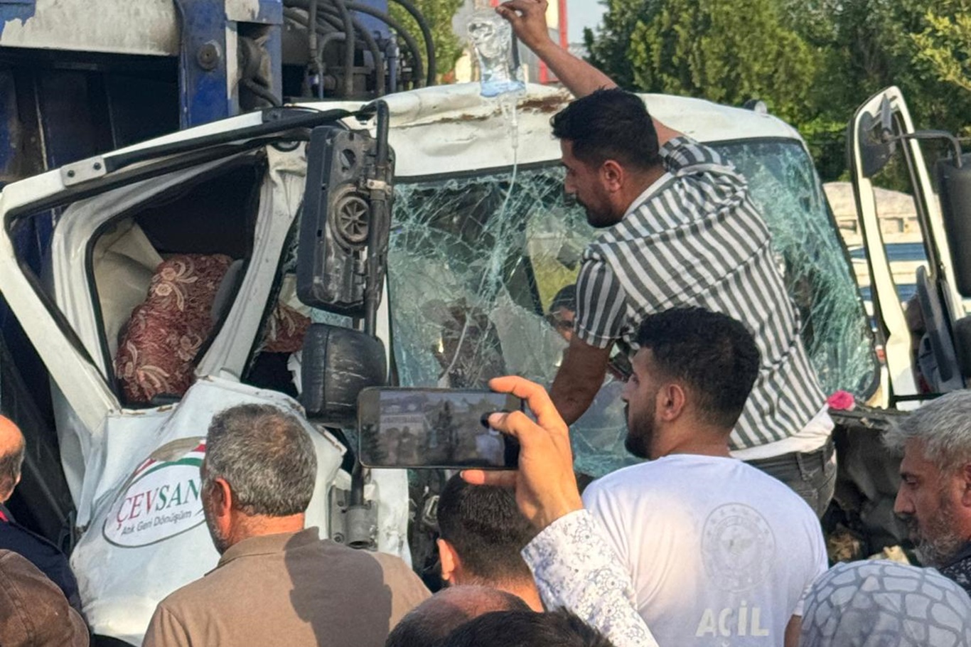 Kamyonet kazası: 2 yaralı