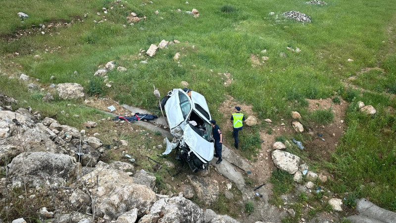 Şarampole yuvarlandı