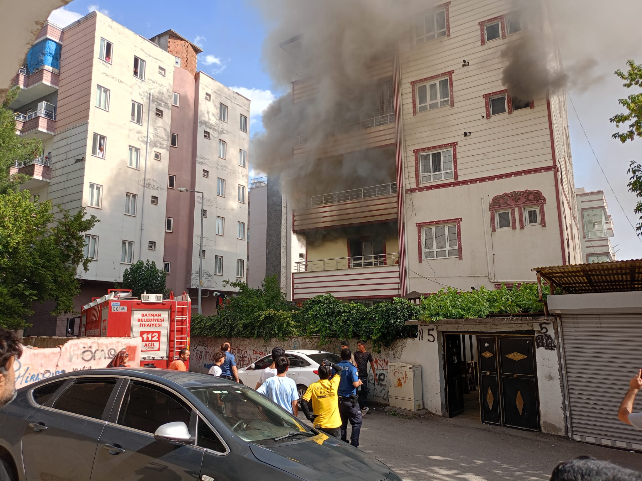 Evde çıkan yangın korkuttu