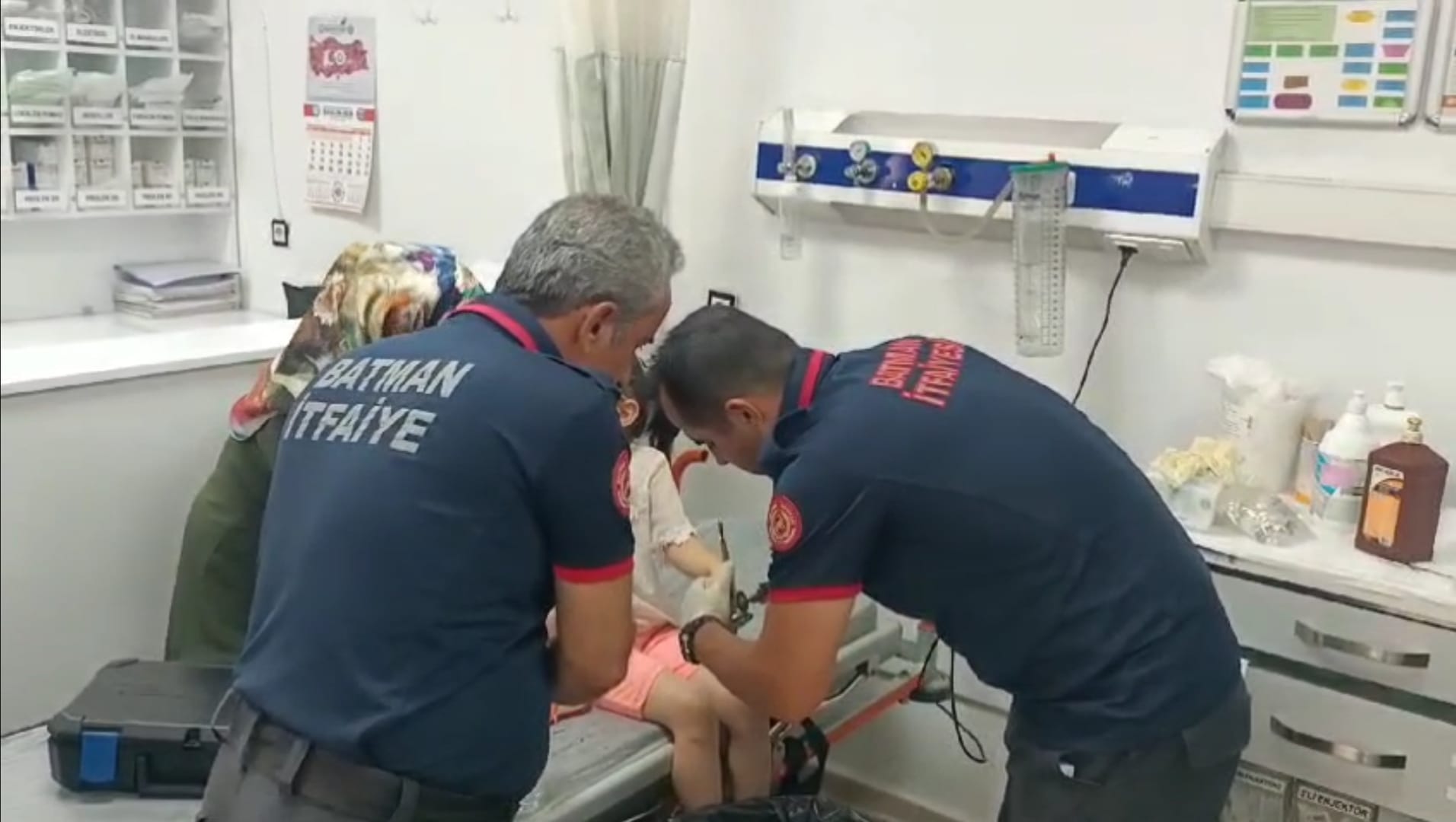 İmdatlarına itfaiye yetişti!