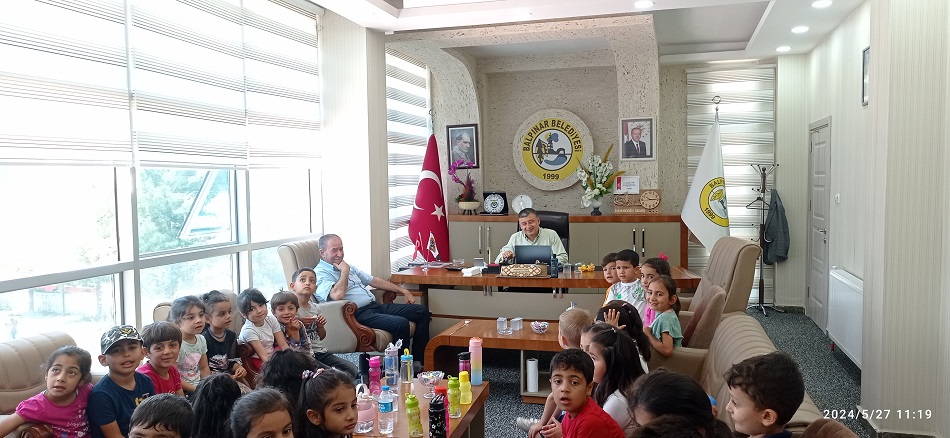 Minikler, Başkan Ekmiş’in misafiriydi